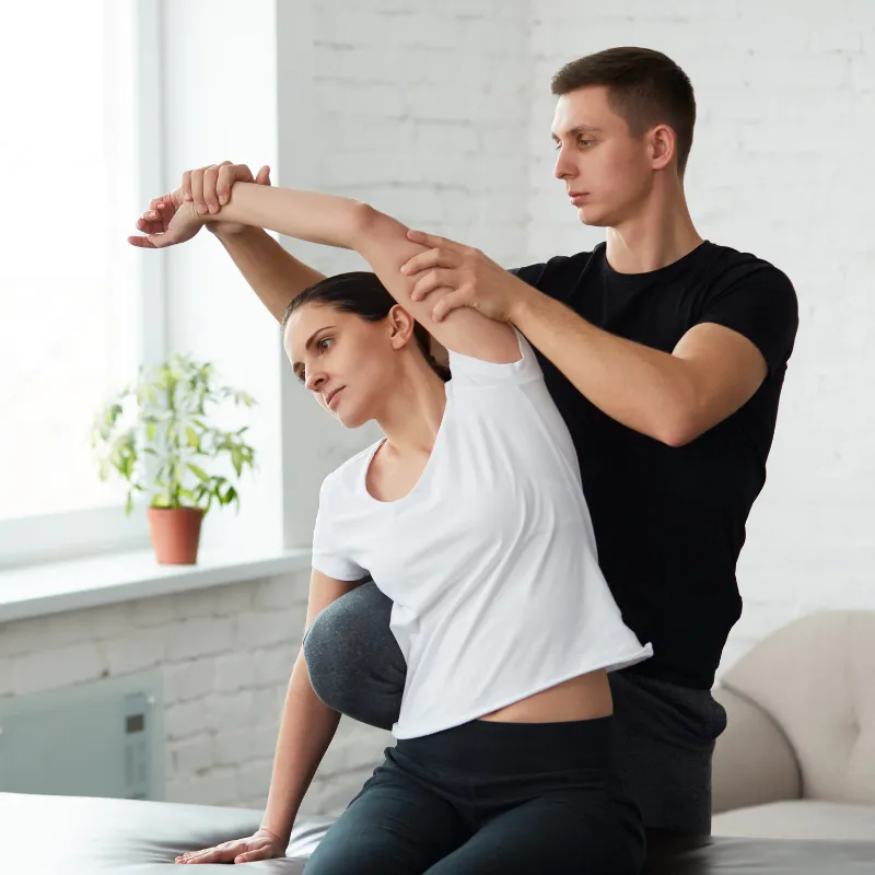 Patient experiencing dry needling treatment at Arlington Physical Therapy for effective pain relief and rehabilitation.